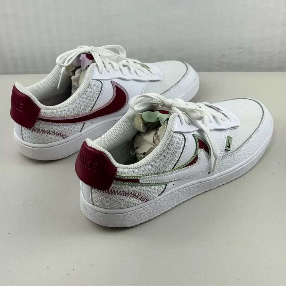 Nike Court Vision Low Premium Valentine’s White & Red Sneakers Women’s 10 EUR 42